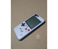 Carcaza IPhone 7/8 estilo Gameboy con juego tetris