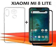Mica 5d full cover Xiaomi mi8 lite + carcasa gel - Las Condes